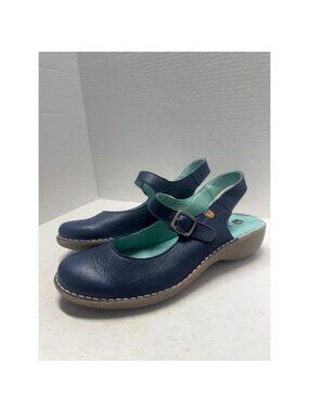 Jungla Navy Blue Leather Mary Jane Slingback Comfort Sandals 7825 Spain 40